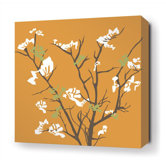 Ailanthus Stretched Wall Art in Sunshine