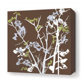 Ailanthus Stretched Wall Art in Chocolate