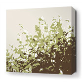 Foliage Stretched Wall Art in Grass