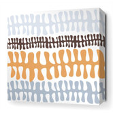 Plankton Stretched Wall Art in Aqua