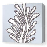 Seagrass Stretched Wall Art in Aqua