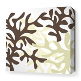 Reef Stretched Wall Art in Moss
