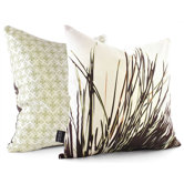 Thatch Throw Pillow in Grass