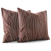 Madera Throw Pillow in Chocolate