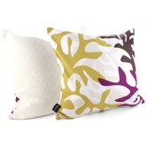 Reef Throw Pillow in Plum