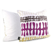 Plankton Throw Pillow in Plum