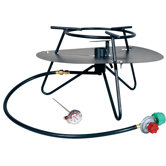 Heavy Duty Jet Burner Outdoor Cooker Package with Baffle and Rond Bar Legs