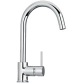 J25 Kitchen Series Single Hole Kitchen Faucet with Goose Neck Spout