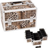 Leopard Pattern Professional Cosmetic Makeup Train Case