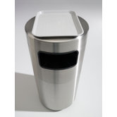 Cleanline 39 Gallon Side Load Stainless Steel Waste Receptacle with Tray Top