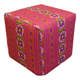 Paradise Cotton Cube Ottoman