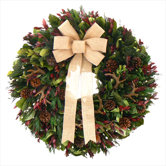 Natural Reindeer Wreath