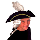 Kid's Colonial Hat with Wig