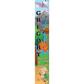 Personalized Canvas Dino Boy Growth Chart