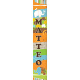 Personalized Canvas Elephant Boy Growth Chart