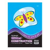 Glitter Construction Paper Pad (Set of 48)