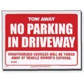 Tow Away Sign (Set of 24)