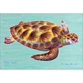 Coastal Sea Turtle Door Mat