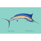 Coastal Blue Marlin Door Mat