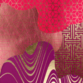 Geo Berry Blend Wall Art