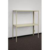 Industrial Two Shelf Retractable Shelving Unit