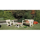 Cedar Log Rocker Seating Group
