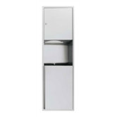 Traditional Paper Towel Dispenser with 12 gal. Waste Receptacle and Optional Fold Towels