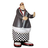 Resin Chef Wine Holder Statue