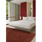 Tribeca Chunky Shag Red Rug