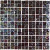 Geo Glass Square 12" x 12"  Glass Mosaic in Brown