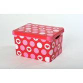 22 Litre Hearts Deco Box (Pack of 2)