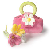 Three Gerber Daisy Flowers Purse