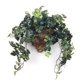 Silk Grape Ivy in Acanthus Leaf Wall Sconce (Set of 2)
