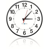 17-Inch Standard Synchronized Clock Battery Operated