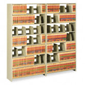 Snap-Together Open Shelving Steel 6-Shelf Closed Starter Set