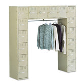Sixteen Box Compartments and Coat Bar