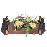 Two Bear Square Planter