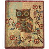 Milo Collection Owls Tapestry Throw