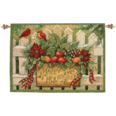 Happy Holiday Tapestry
