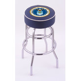 US Military Double Ring Swivel Bar Barstool
