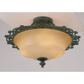 Hamilton 3 Light Semi Flush Mount