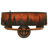 Aspen Three Light Wall Sconce in Natural Iron