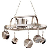 Hanging Pot Rack with 2 Light