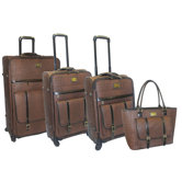 Matte Croco 4 Piece Luggage Set