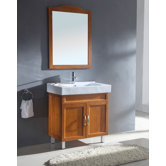 31.5" Single Bathroom Vanity Set in Medium Maple