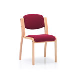 Woodframe Conference 4 Legged Stacking Chair