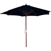 9' Wooden Market Umbrella
