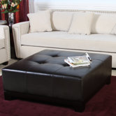 Darlington Leather Cocktail Ottoman