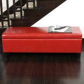York Bonded Leather Storage Ottoman Bench