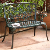 Saint Kitts Aluminum Garden Bench